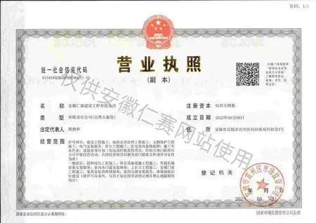 安徽仁赛建设工程有限公司-营业执照